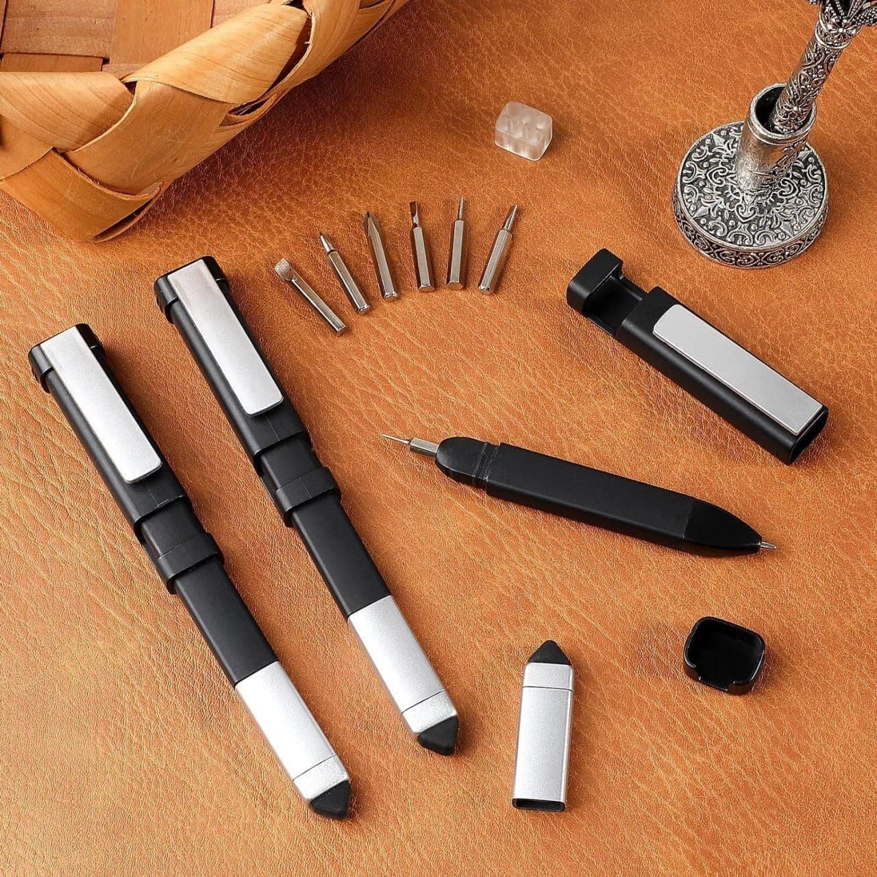 Veemok 4-in-1 Multi-Function Tech Tool Pen – Stylus, Ballpoint Pen, Phone Holder & Screwdriver Set – Compact Pocket Tool for Office & Home Use (Multi Color) (3)-picture-12