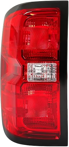 Miniatura 3 de HECASA Luz trasera compatible con Chevy Silverado 2014-2018 1500 2500 3500 HD GMC Sierra 3500 HD modelos duales de repuesto para lámpara trasera