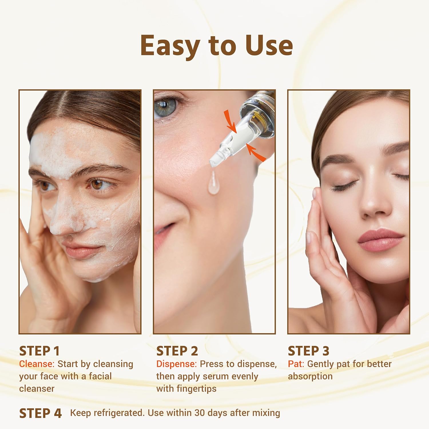 Stem Cell Exosomes for Skin, Face Ampoule Serum with Hyaluronic Acid & Peptides | Hydrating, Glow, Firming Skincare | 1 Set (8ml + 150mg) - Image 6