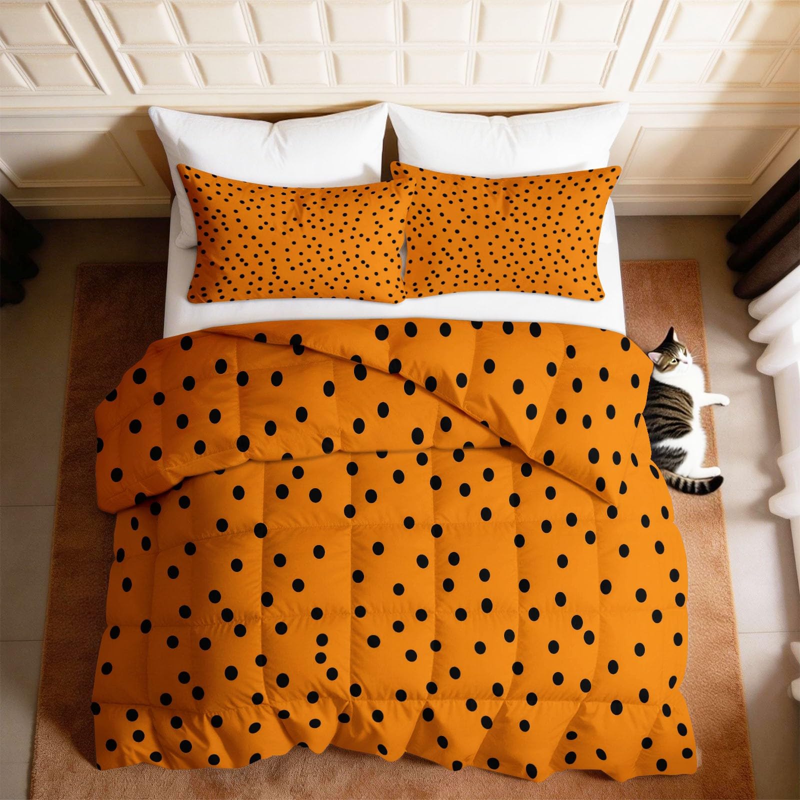 Edredón de 200 x 200 cm cálido y suave con fundas de almohada lavable en lavadora