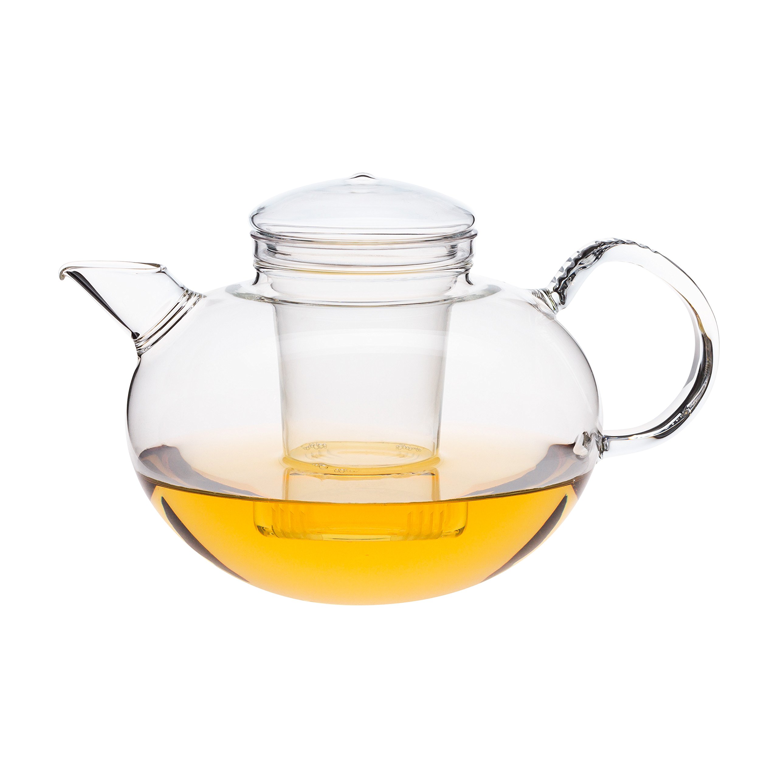 Trendglas Jena 107567 Teekanne SOMA+ 2.0 G mit Deckel und Glassieb, Borosilikatglas, 2 Liter