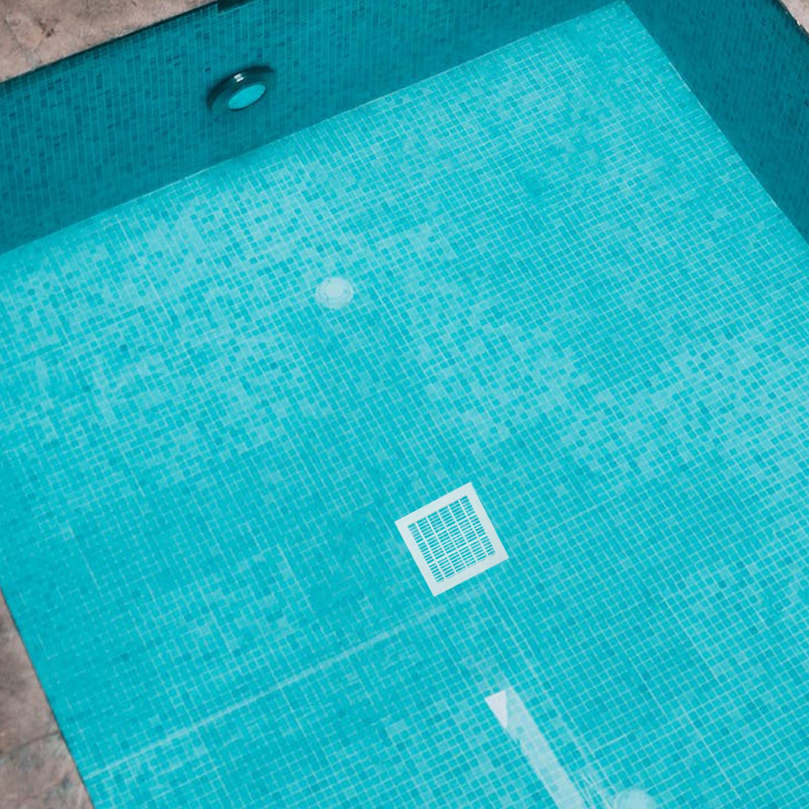 TEHAUX Cubierta Pieza de Repuesto de Drenaje de Plástico para Piscina Cuadrada Mantiene la Limpieza Confiable de Color Claro en Desagües Principales de Piscinas