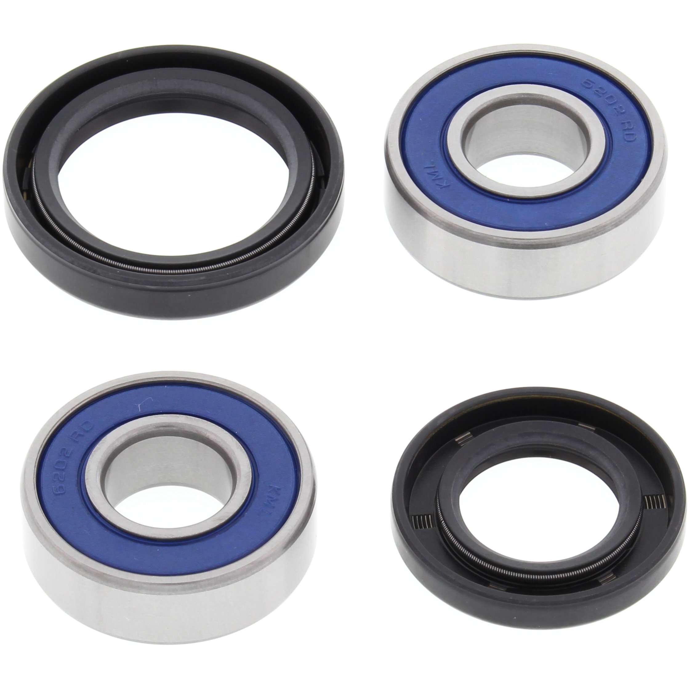 All BallsRacing 25-1385 Front Wheel Bearing Kit Compatible With/Replacement For Kawasaki EX 500 Ninja 1994-2009, ZL 600 B Eliminator 1996-1997
