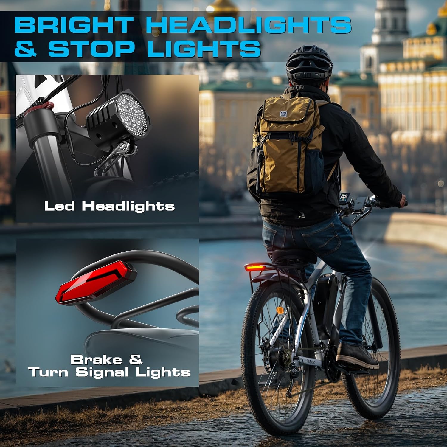 Electric Bike for Adults with Peak 2000W, Max 34 mph 30-80 Miles Commuting Electric Mountain Bike, 48V 17.5Ah Removable Battery 21-Speed Disc Brakes, 29" Tires and Front Suspension