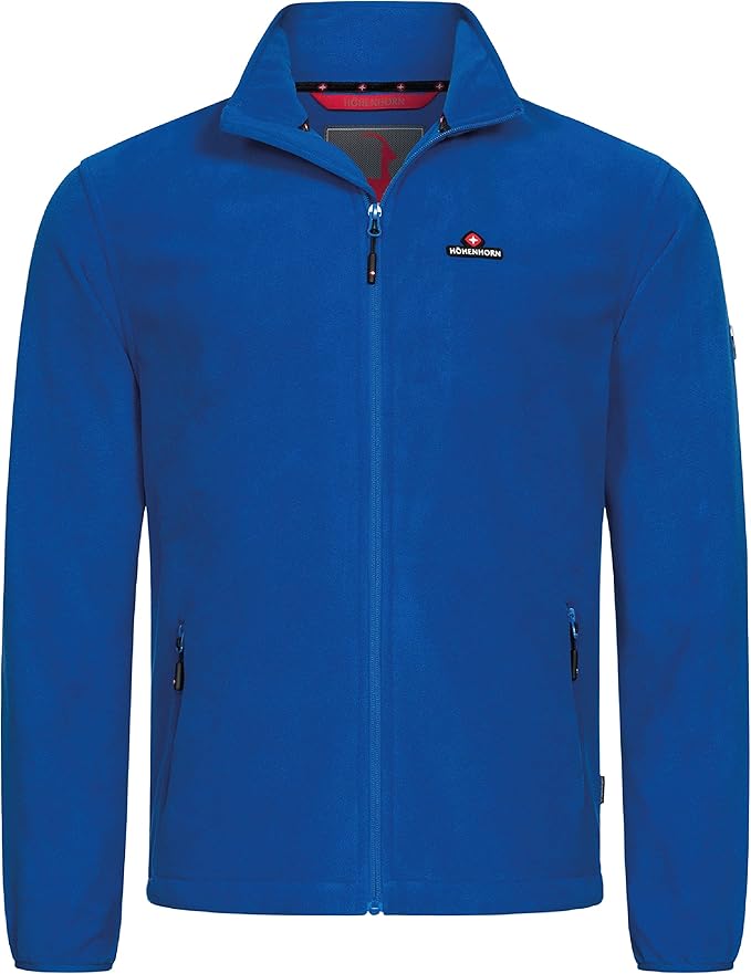 Höhenhorn Eigler fleecejas voor heren, met doorlopende ritssluiting, voor outdoor, wandelen en trekking, grijs, L