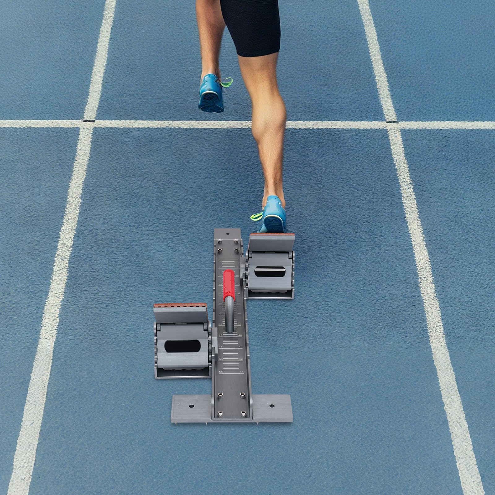 Bloque de inicio de atletismo, bloques de partida para atletismo, bloque de inicio portátil para entrenamiento de pista y campo, ejercicios de carrera u otras actividades