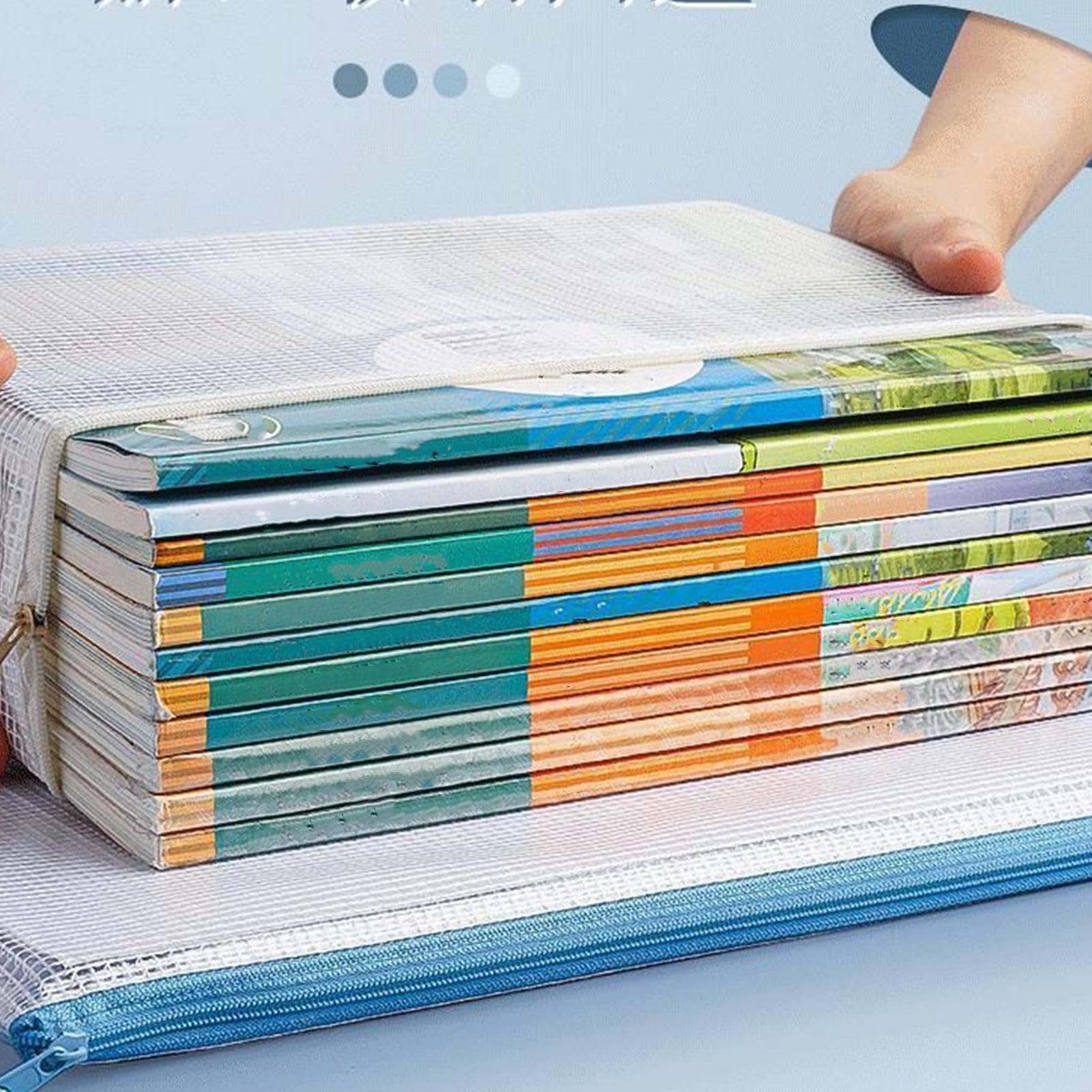 Buste Trasparenti Con Zip 5 Pezzi Organizer Impermeabile Trasparente | Buste A4 con Cerniera Portapenne per Scuola, Cancelleria, Ufficio, Documenti, Giochi da Tavolo, Puzzle e Viaggio