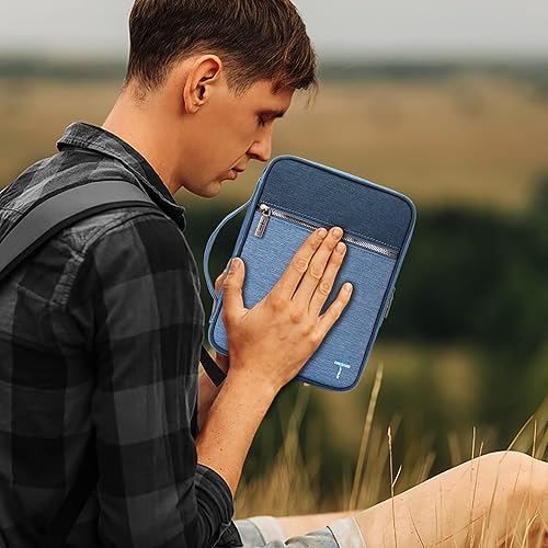 Miniatura 67 de Montana West Funda para la Biblia para mujeres y hombres con marcapáginas de cuero, fundas de transporte, bolsa de iglesia para protección al aire