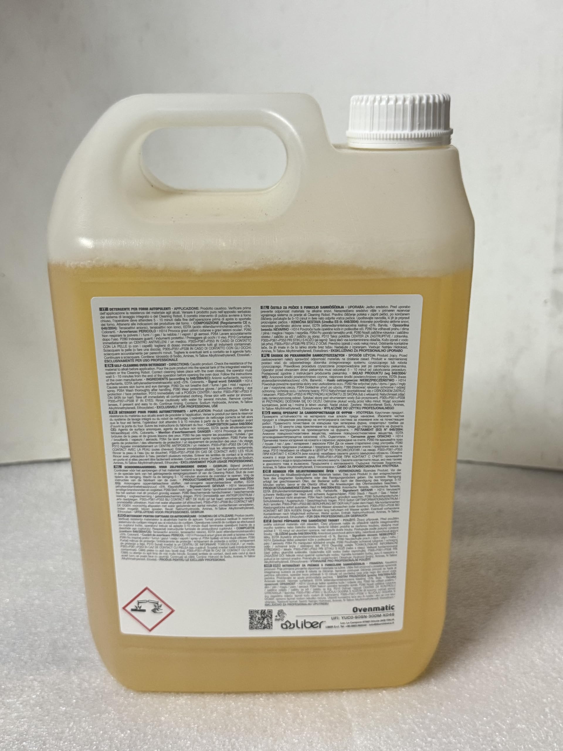 DETERGENTE PER FORNI AUTOPULENTI OVENMATIC Liber 5 Kg