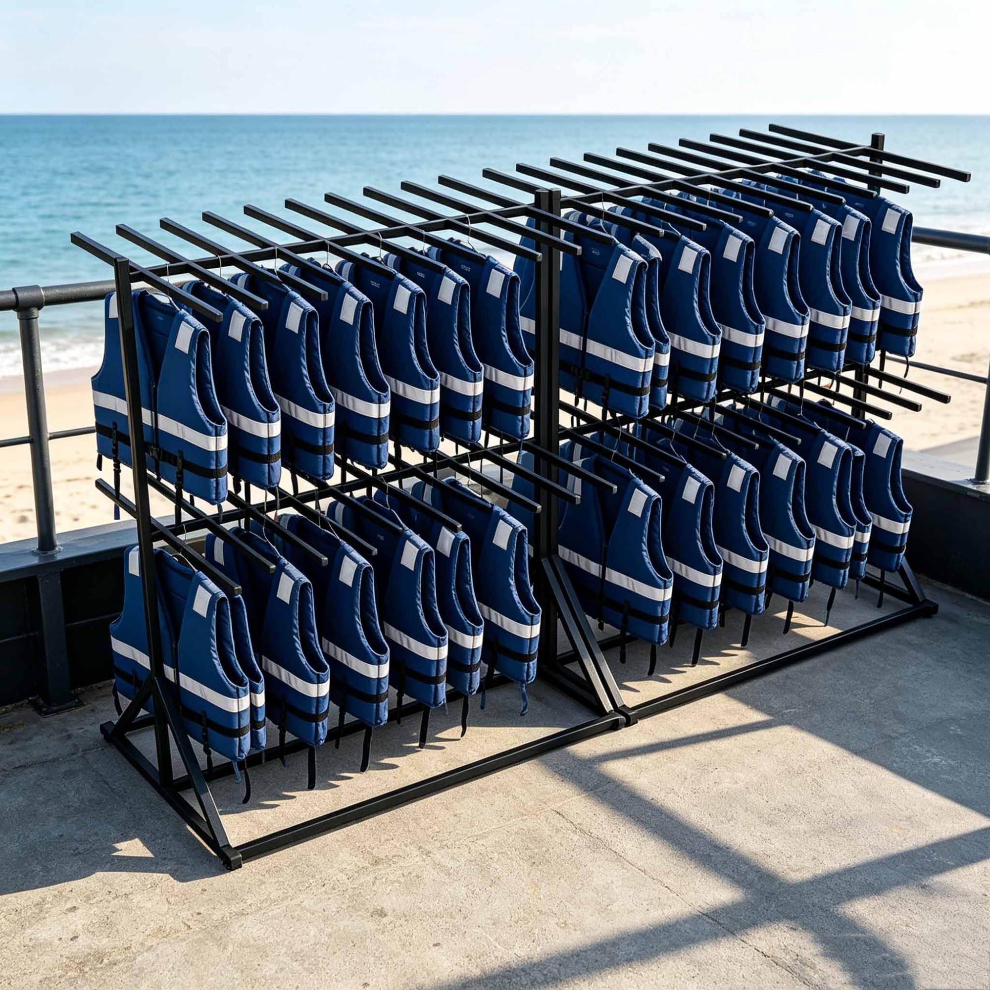 Life Jacket and Vest Hanger, Shorty Wetsuit Organizer