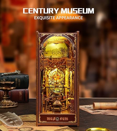 Miniatura 29 de Spilay Kit de bricolaje para rincón de libros, casa de muñecas, estantería, decoración de callejón, kit de construcción de modelos de sujetalibros