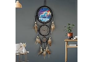Wolf Eagle Unicorn Dream Catcher for Boys Kids Bedroom Dreamcatcher Big Dream Catchers Wall Hanging