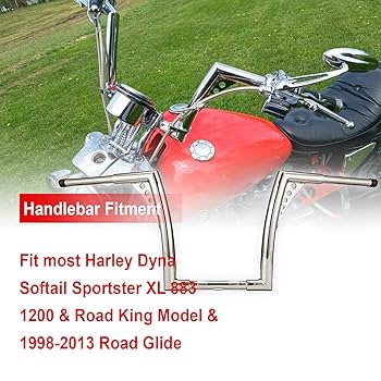 Amazon | WSays クロム製 10インチ ライズ エイプハンガー