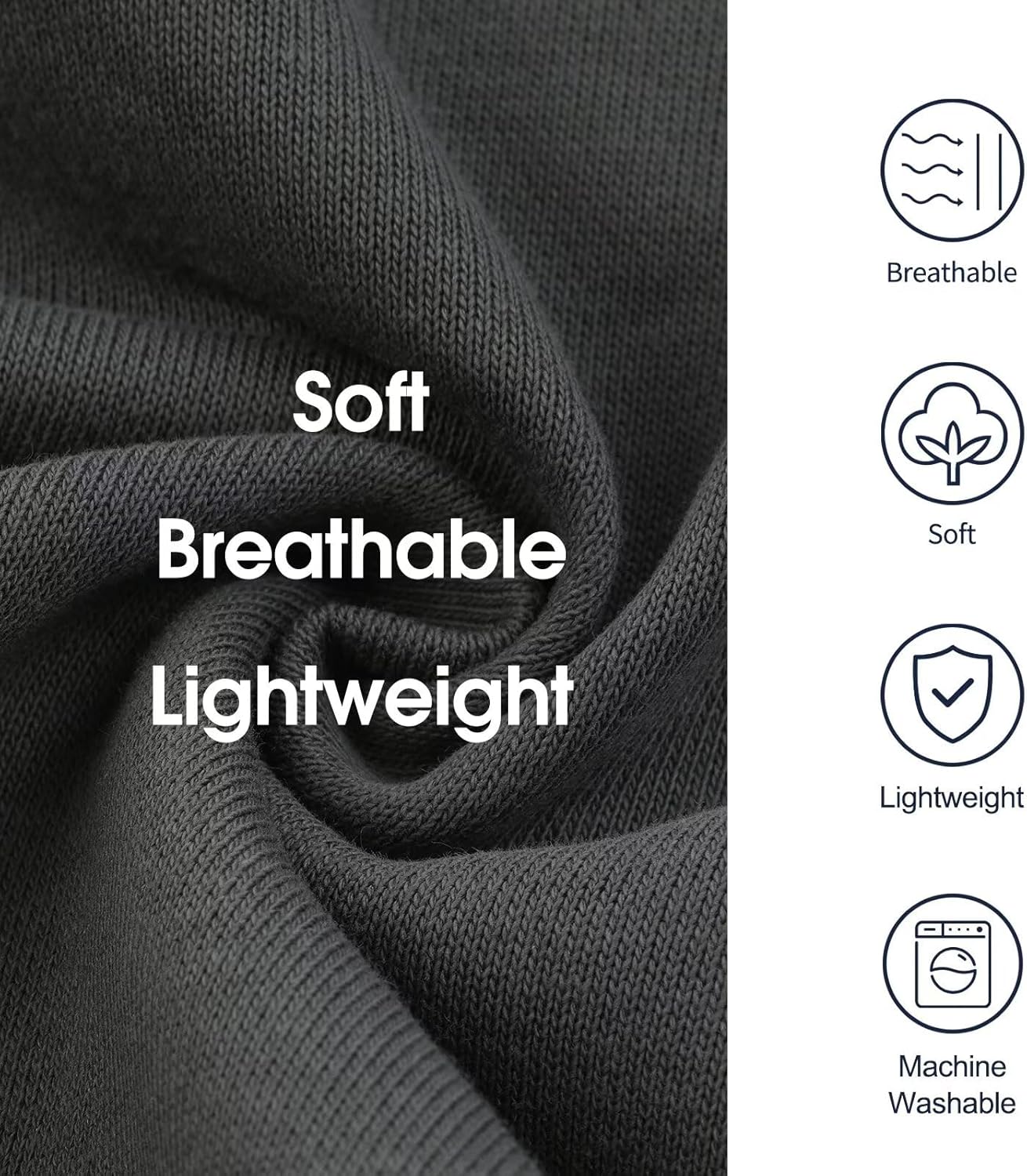 IECOii Dog Sweatshirts for Large Dogs, Basic Dog Hoodie for Large Size Dogs, Pet Pullover Sweatshirt with Hood Lightweight Fall Sweater for Doberman, Pitbull, Labrador, Grey, 2XL (No Fleece Lined) - Image 3