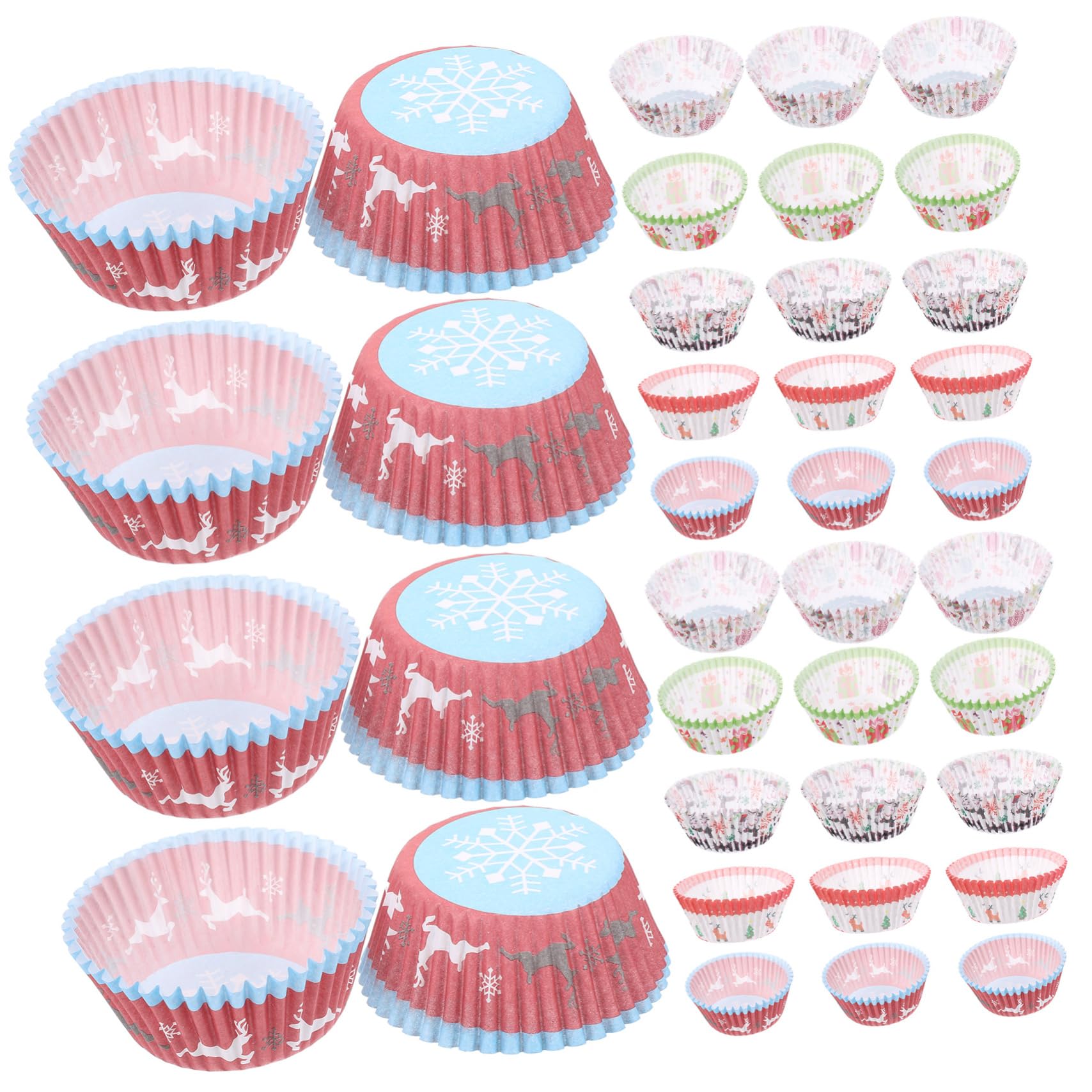 Cabilock 4 Sätze Kuchen Deckel Muffinförmchen Für Cupcakes Cupcake-liner Waffeln Muffinförmchen Backen Cupcake -stand Drehscheibe Dessertbecher Muffins Ofen Backzubehör Papier 500 Stück * 4