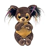 TY Beanie Boos Toffee the Chihuahua with Big Yellow Eyes and Glitter - T37393