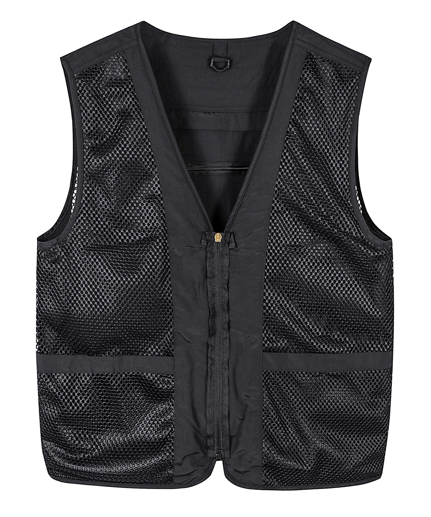 Homme Gilet de Pêche Multi-Poches Gilets Léger Respirant à Séchage Rapide Gilet de Photographe Camping Chasse Gilet Extérieur sans Manche avec 15 Poches