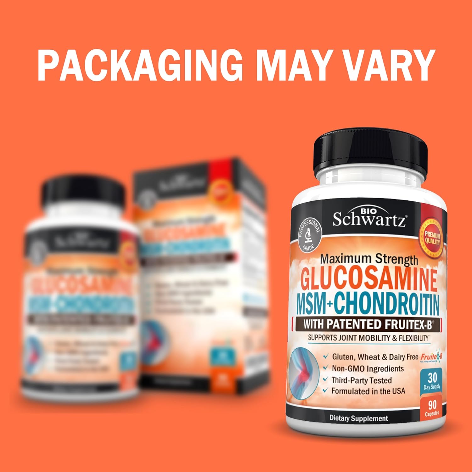 Glucosamine Chondroitin MSM Joint Support Supplement - Collagen Peptides, Turmeric and Ginger, Hyaluronic Acid, Glucosamine Chondroitin Sulfate for Joint Comfort - Gluten Free,... 4 Glucosamine Chondroitin MSM Joint Support Supplement - Collagen Peptides, Turmeric and Ginger, Hyaluronic Acid, Glucosamine Chondroitin Sulfate for Joint Comfort - Gluten Free,... - Image 2