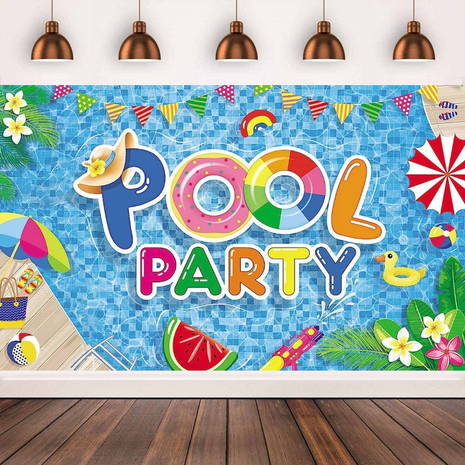 Thyle Pool-Party-Tischdecken – 3 Stück, 137x274 Cm, Wasserdicht & Bunt Bedruckt