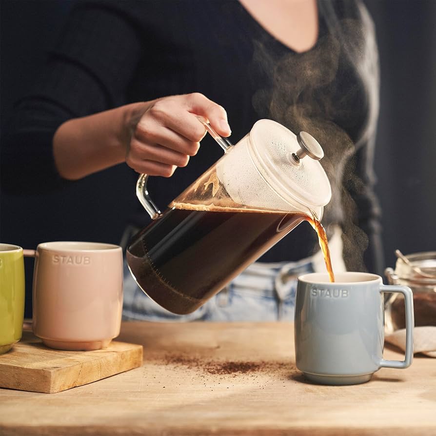 Amazon.com: Staub Ceramic Dinnerware 6-pc 12 oz. Mug Set - Macaron
