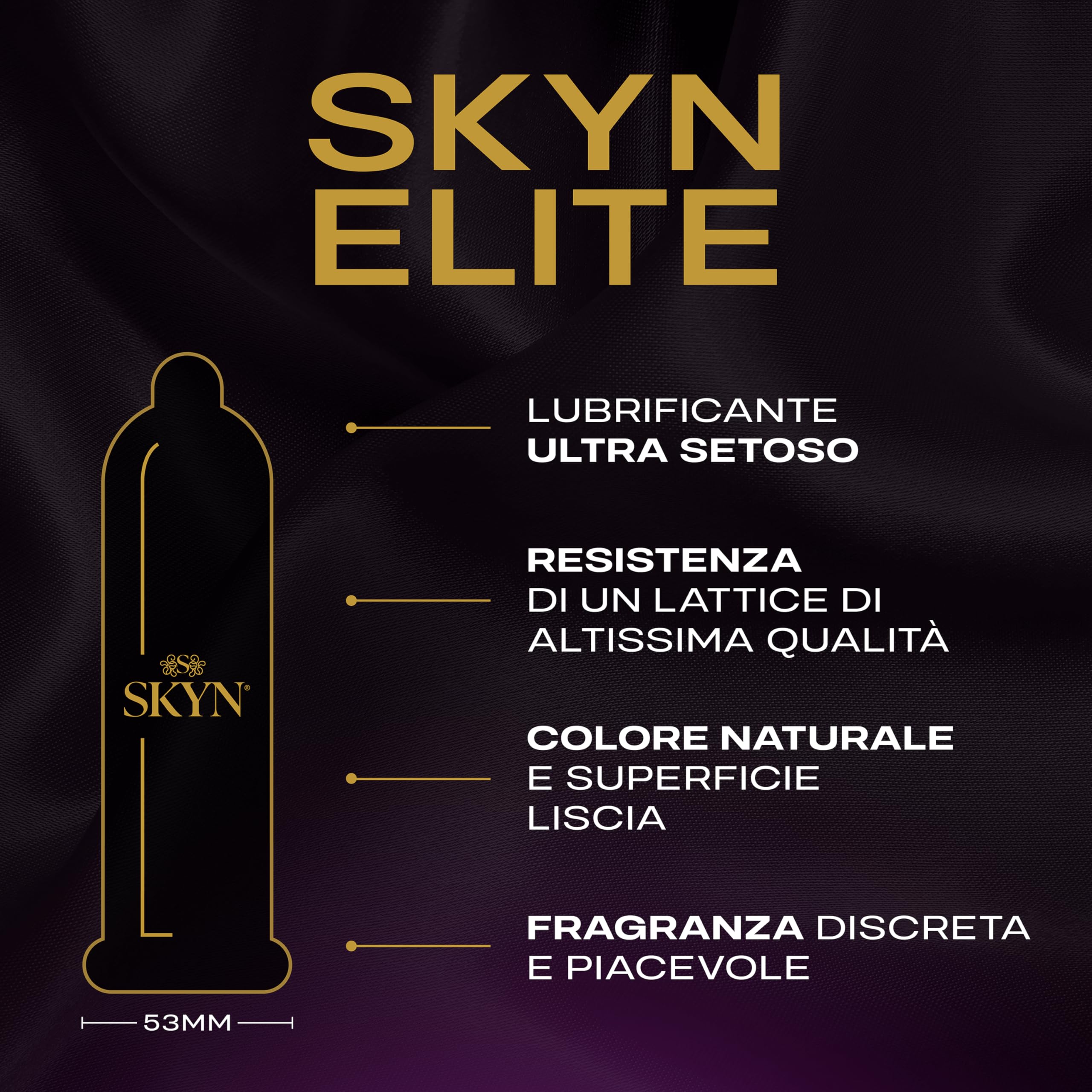 SKYN Elite - Preservativi Senza Lattice in Poliisoprene - Ultramorbidi e Ultrasottili, 60 Pezzi