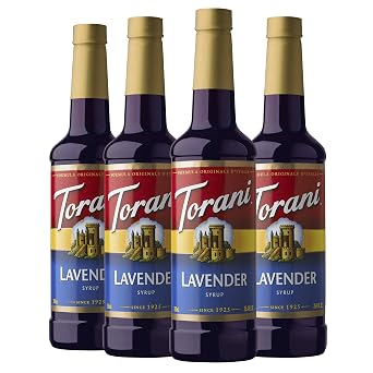 Torani Syrup, Lavender, 25.4 Ounces Pack of 4