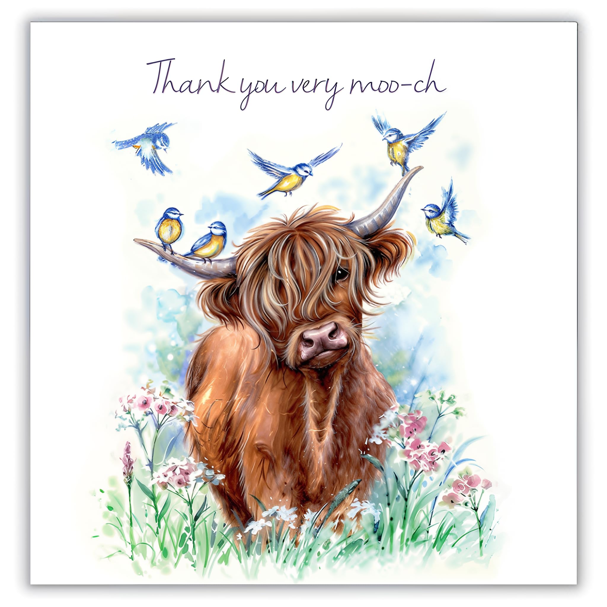 Highland Calf Heather Scotland Kids Cow Birthday Card - Groceries - View #9