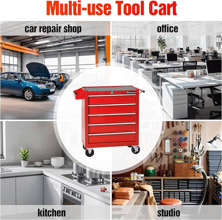 Amazon.com: TANKSTORM Tool Chest Heavy Duty Cart Steel Rolling