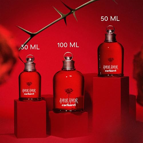 Cacharel - Amor Amor - Eau De Toilette - Parfum Sensuel, Doux et Romantique pour Femme - Une Fragrance Florale, Fruitée et Ambrée - Parfum de Luxe pour Femme - 30 ml - 6
