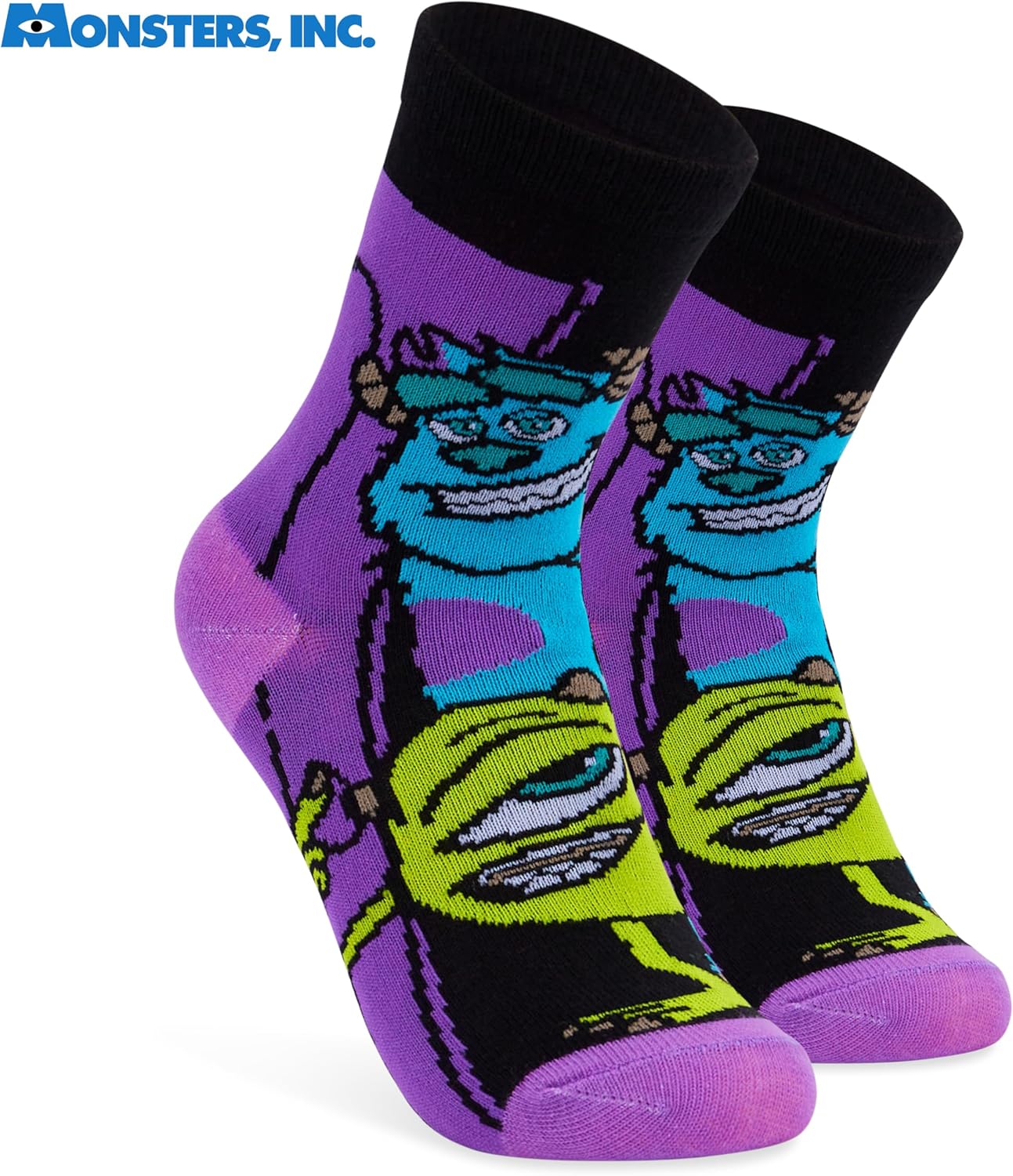 Disney Boys Socks Monsters Inc 5 Pack of Ankle Socks Size 12-7 Comfy Breathable Crew Socks for Kids Teenagers Boys Gifts