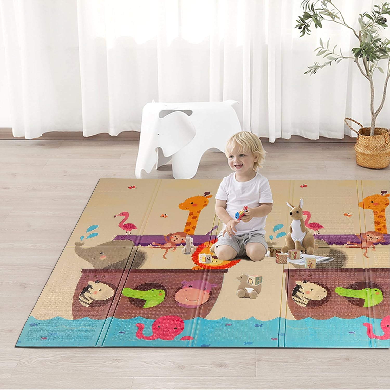 Baby Play Mat -Thick Baby Crawling Mat Large Foam Camping Mat for Infants, Babies, Toddlers and Kids.