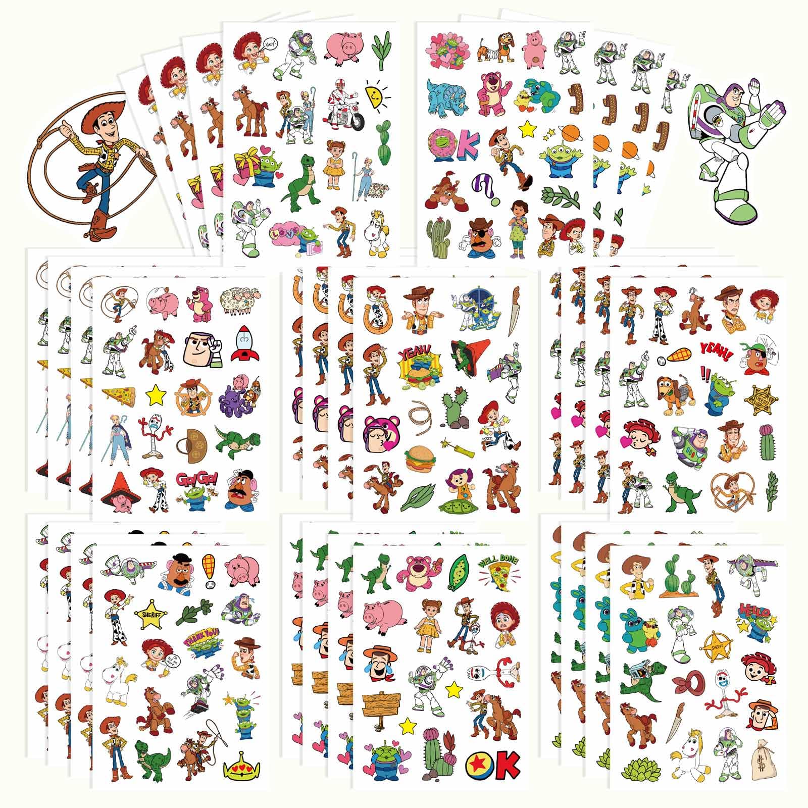 Stickers, Scrapbooking, 32 Different Sheets, Teacher Reward Stickers Prizes, Themed Birthday Party Favors Supplies, Recommended Age 18 (Style A)