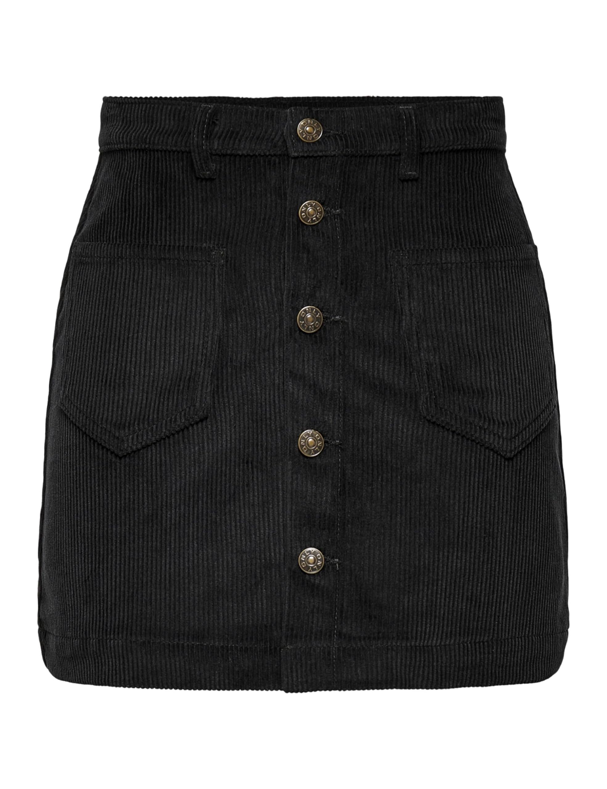 ONLY Women's ONLAMAZING HW Cord Life Skirt PNT NOOS, Black, M