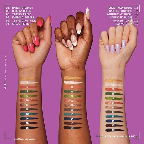 Miniatura 5 de Lápiz de ojos NYXmecánico., Azul Oscuro