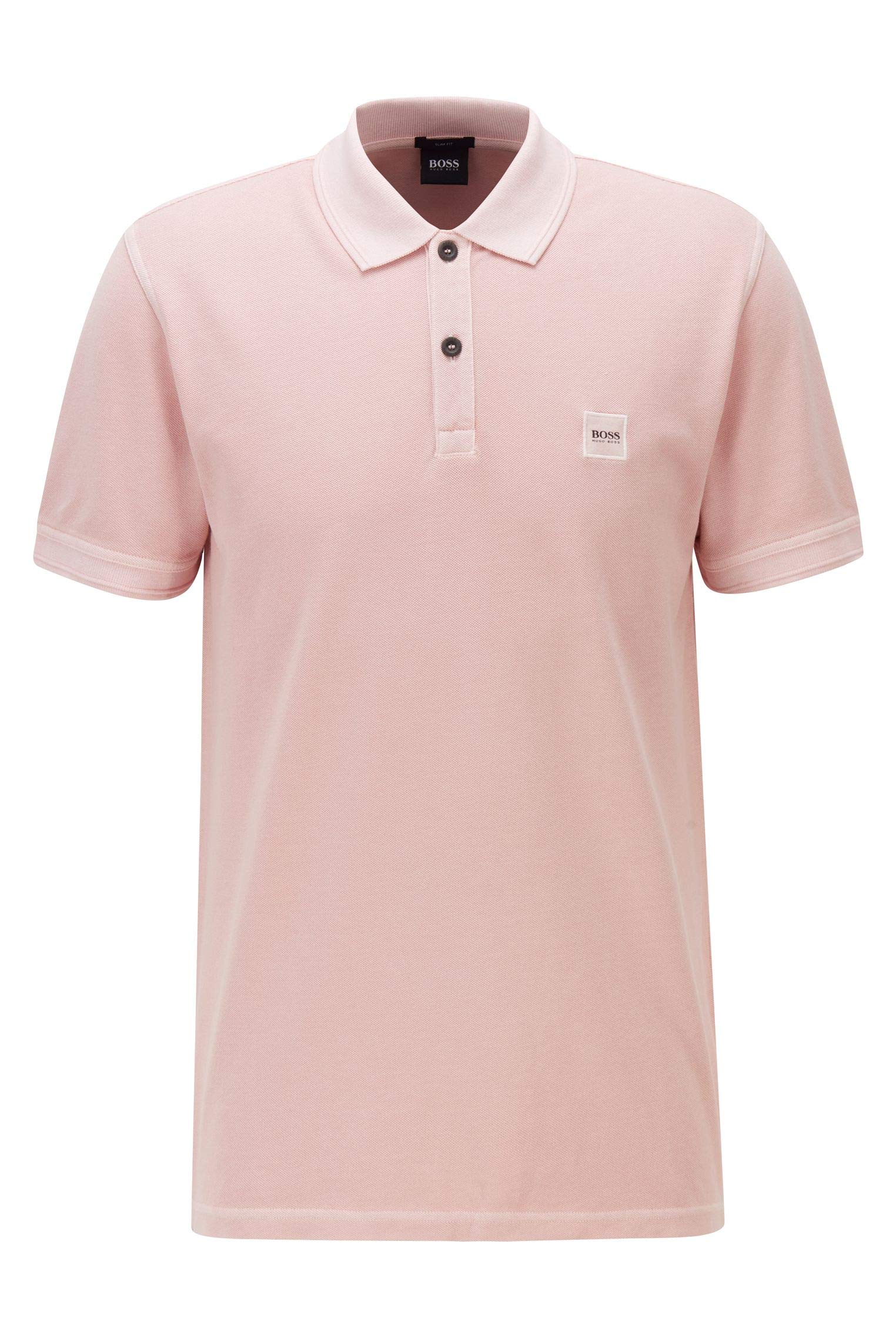 Mens Prime Washed-Cotton Polo Shirt with Logo Patch