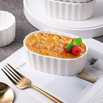 Amazon.co.jp: Delling 8オンス ラメキン オーバルクレーム