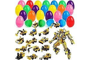 Easter-Themed 12 Pack Robot Building Kit Prefilled Eggs