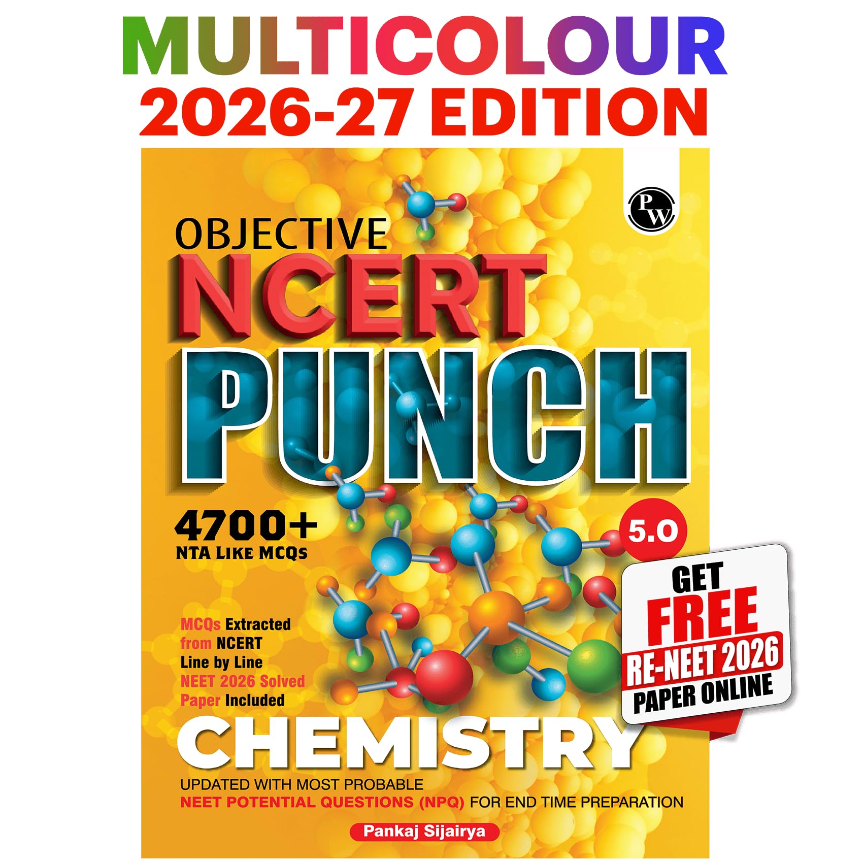 Buy PW Objective NCERT Punch 5.0 Chemistry For NEET 2027 By Pankaj