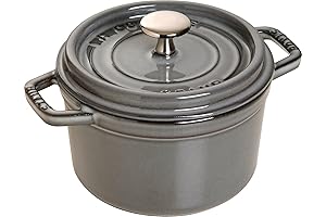 * Staub Baby Wok - Mini Round Dutch Oven 0.75-Quart Graphite Grey (Stove)