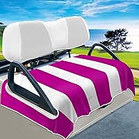 Vista 12 de YOKYHOM Fundas de asiento de carrito de golf, manta de toalla de asiento de carrito de golf de estilo clásico que mantiene el asiento cómodo