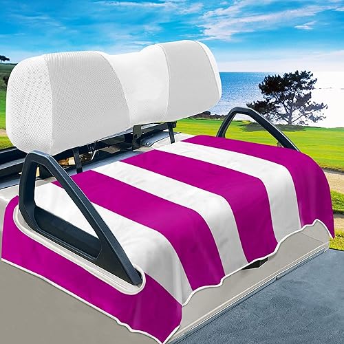 Miniatura 12 de YOKYHOM Fundas de asiento de carrito de golf, manta de toalla de asiento de carrito de golf de estilo clásico que mantiene el asiento cómodo