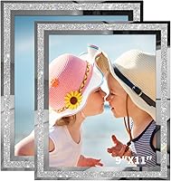 Vista 24 de IZIDDO Juego de 2 Marcos de Fotos de 4 x 6 Pulgadas, Marco de Foto de Vidrio Negro, Solo para Exhibición en Mesa, Marco de Foto para Regalo