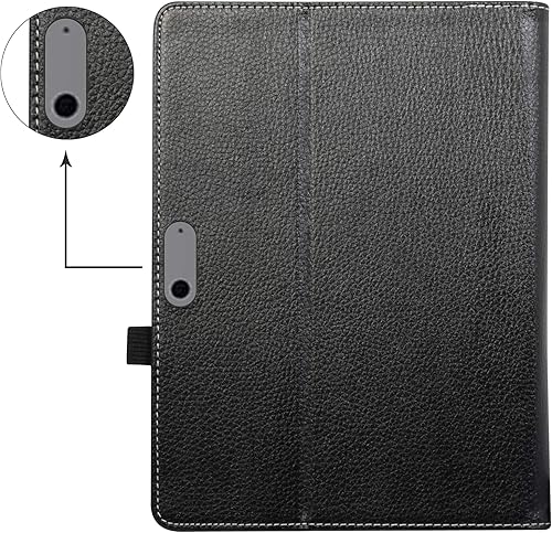 Miniatura 6 de Bige Funda de piel sintética con soporte plegable para Microsoft Surface Go 4 2023, Surface Go 3 2021, Surface Go 2 2020, Surface Go 2018, color
