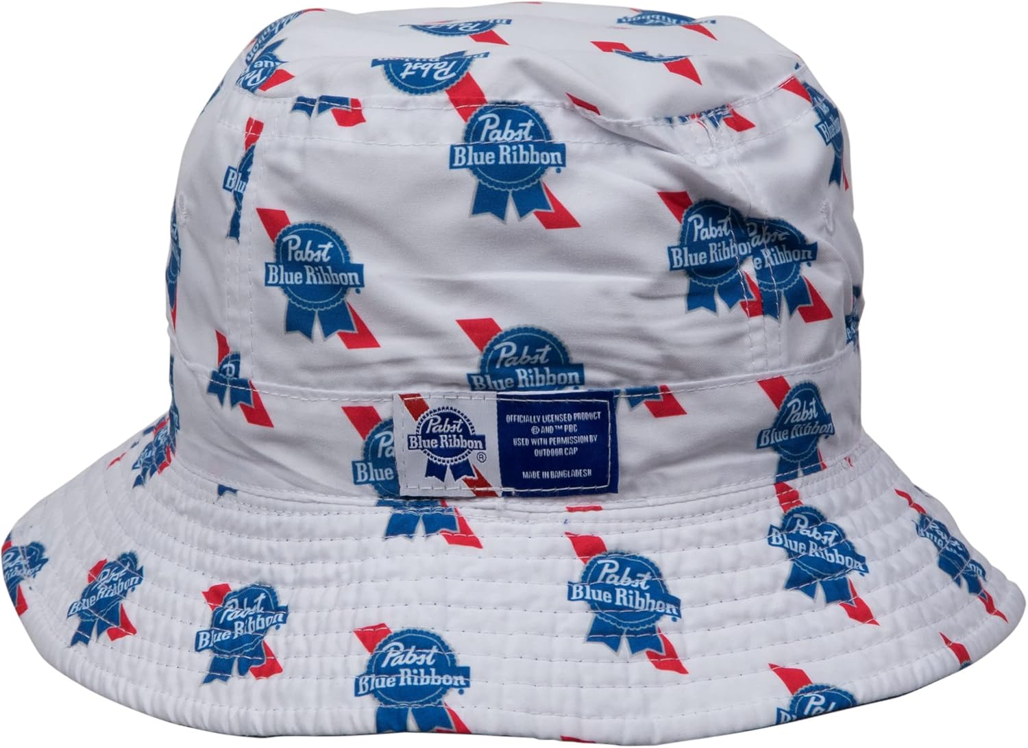 Pabst Blue Ribbon Logo Reversible Bucket Hat Multicolor