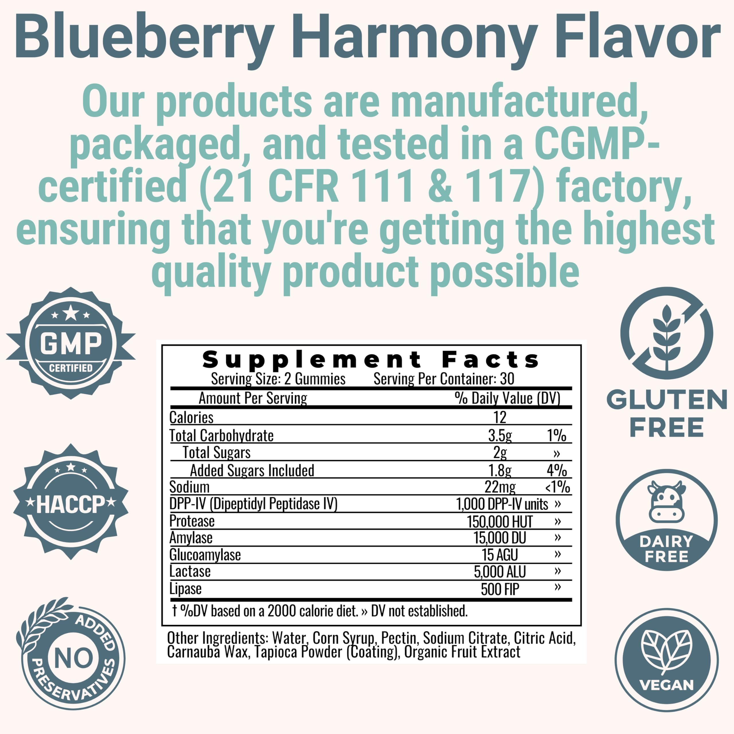 Gluten & Lactase Digestive Enzyme Gummies – Lactase Pancreatic Enzymes with DPP‑IV Lipase Gluco‑Amylase Lactase, Drops Chewables Capsules Pills Powder Supplement Alt, Pancreatic Support, for Kids — Amazon image 9