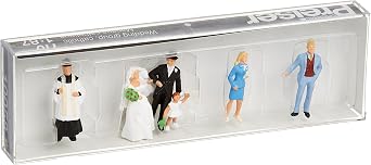 Preiser 10058 Wedding Participants Catholic Package6 HO Model Figure