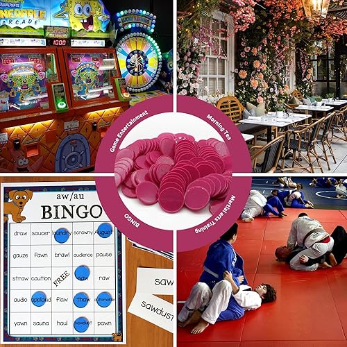 Vista 64 de Juego de 100 fichas de juego de fichas de póquer de plástico opaco con caja de almacenamiento (azul, 1 pulgada)