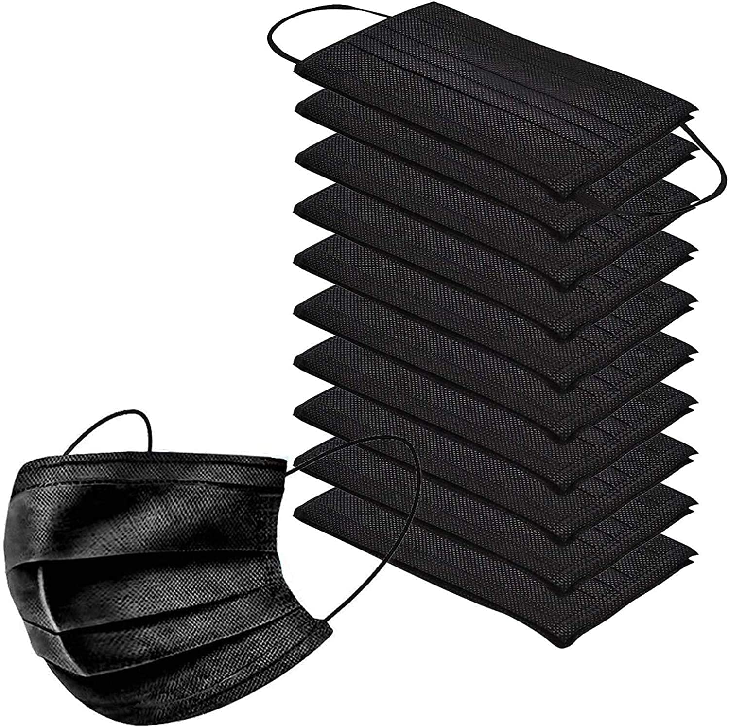 Ships from india- disposal mask Black/Pink Face Masks, 3-Ply, Ear Loop.Protective, breathable, dust-proof,3 layer mask.Non-Medical Protective Disposable Mask for everyday use (PACK OF 25, BLACK) (B09F1NFLG1) Amazon Price History, Amazon Price Tracker