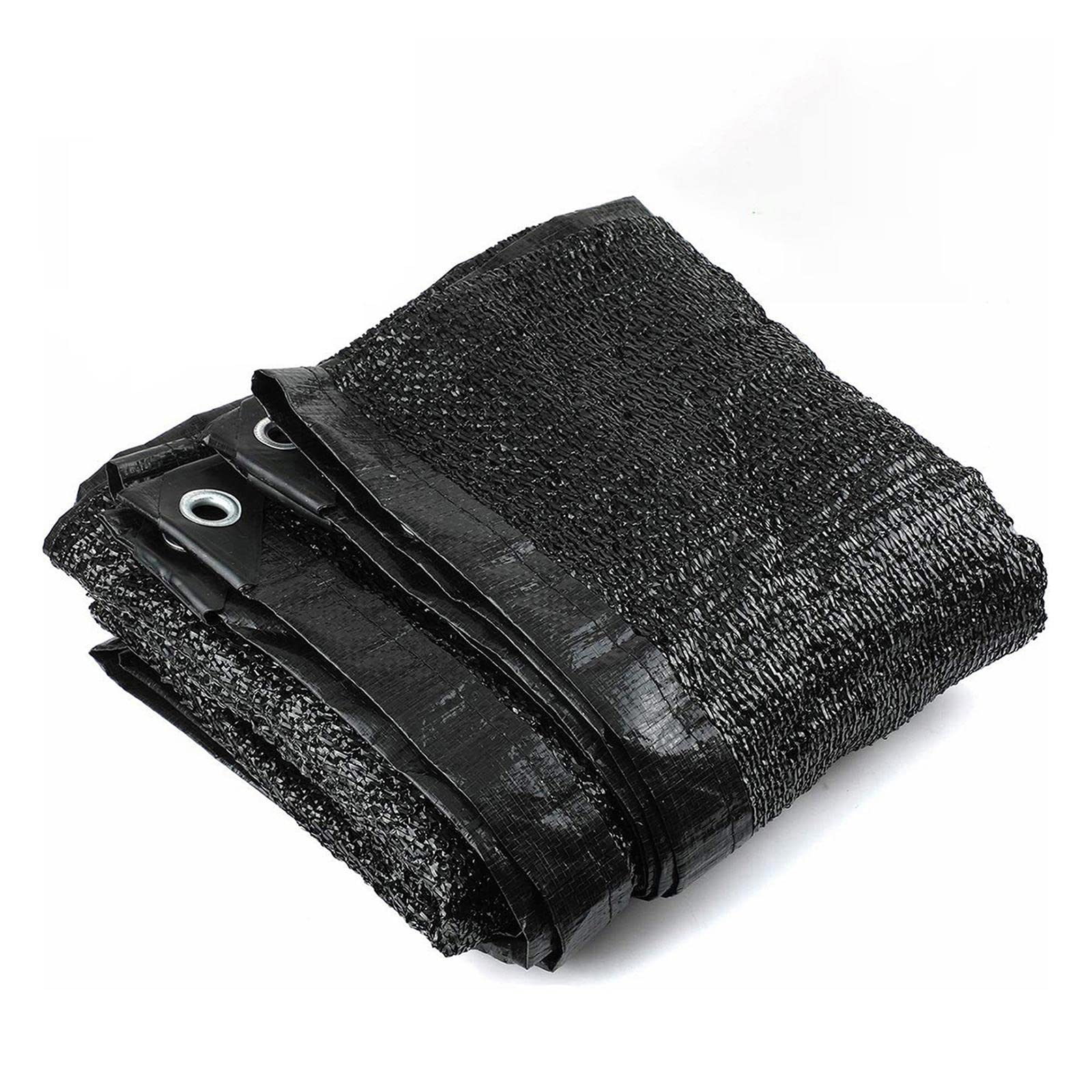 70%-75% Sunblock Shade Cloth UV Resistant Net,Greenhouse Covers Net Mesh Tarp,Black Outdoor Sun with Grommets Fit,for Patio Porch Swimming Pool Protection Plants Flowers (2mx6m/6.6ftx19.7ft) โ image 1