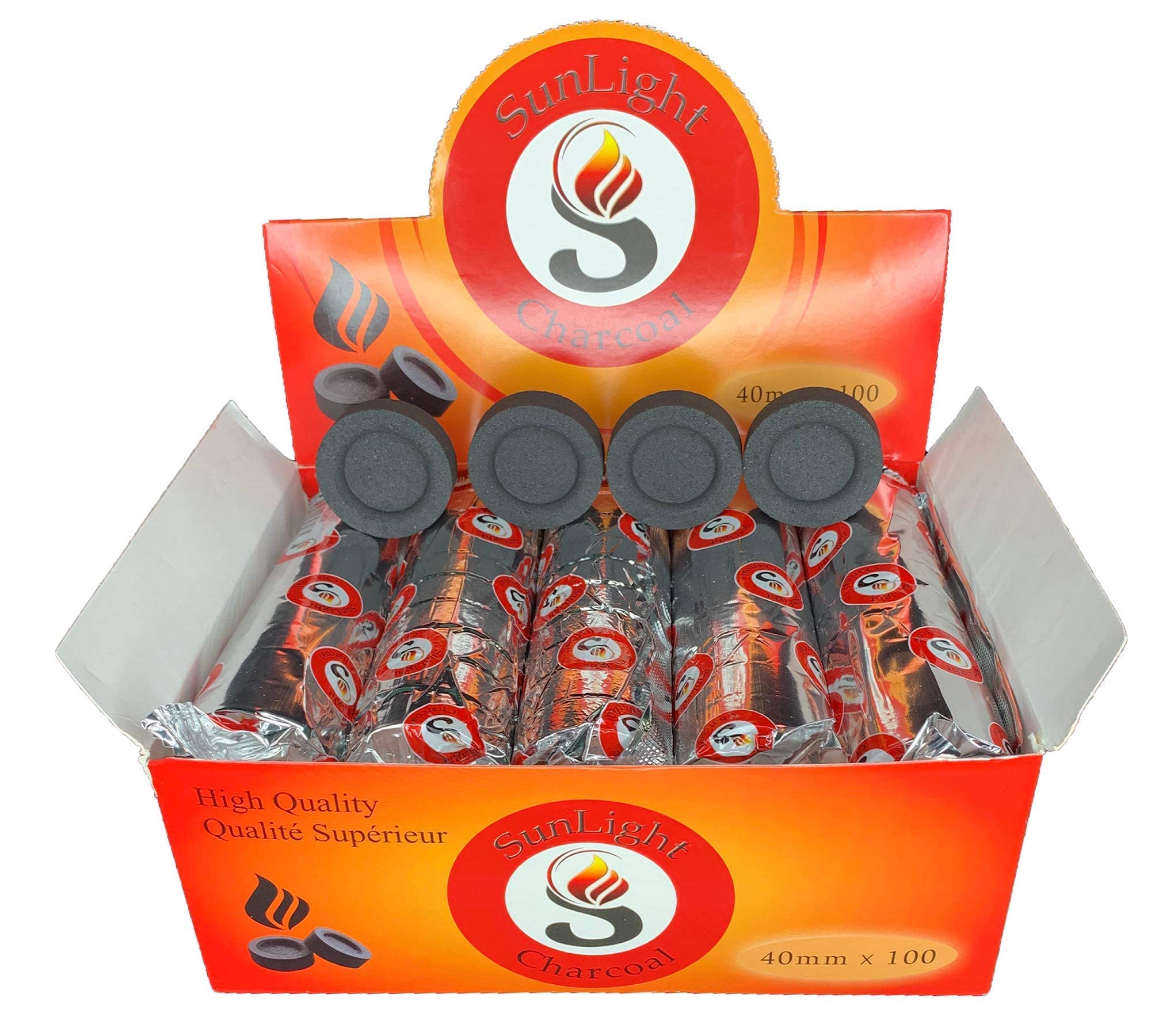 Buy Charcoal s for Incense Quick Light Coal s Charcoal Disks 40 mm Coal Rolls Coal